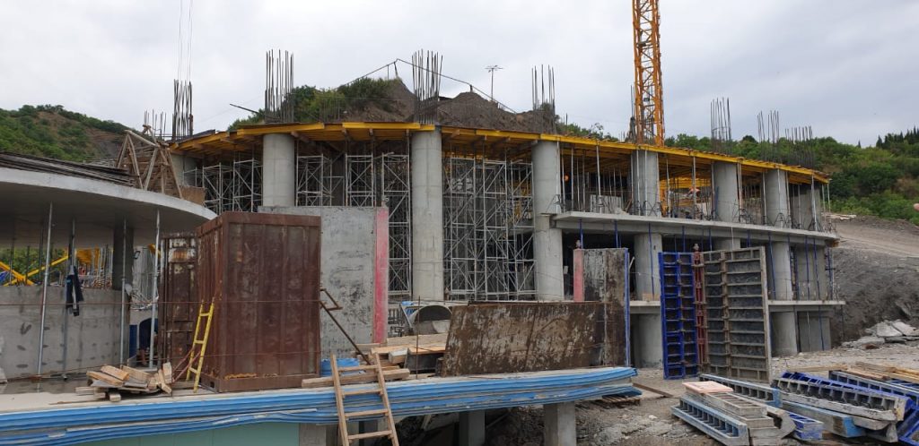 Ход строительства апарт-отеля Аю-Даг